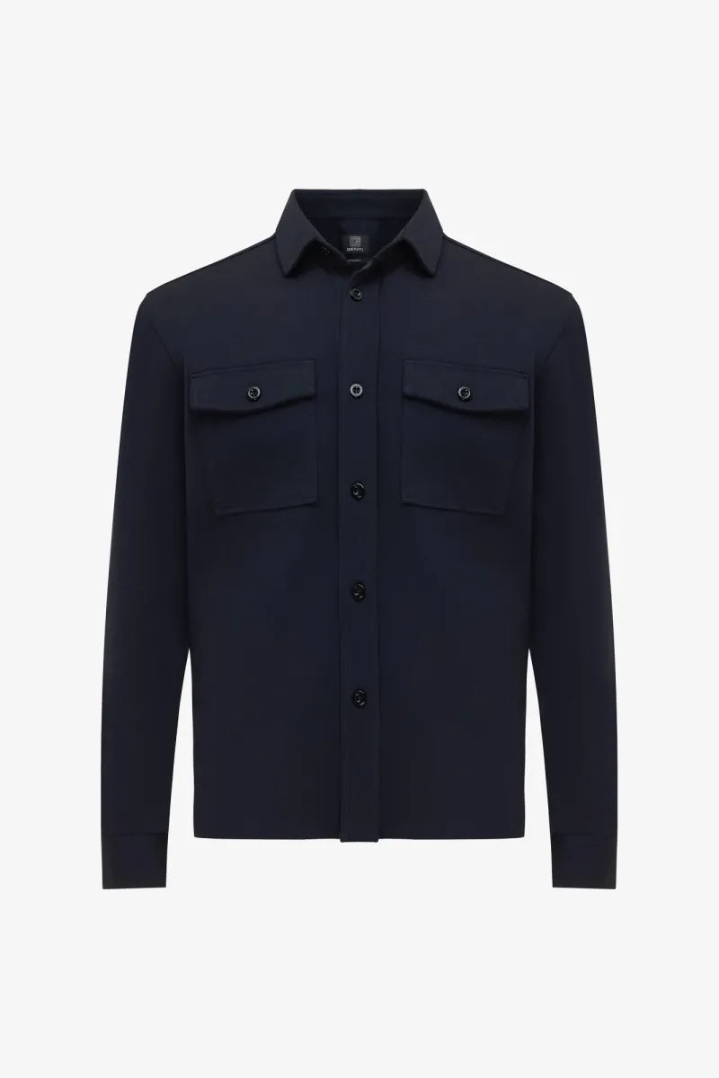 Genti Shirt Casual - Marine blauw