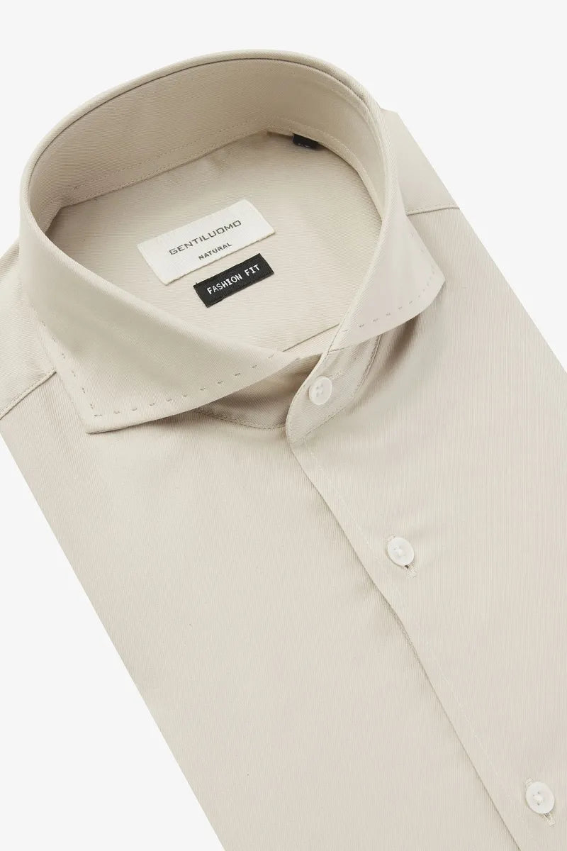Gentiluomo Shirt Linnen - Beige
