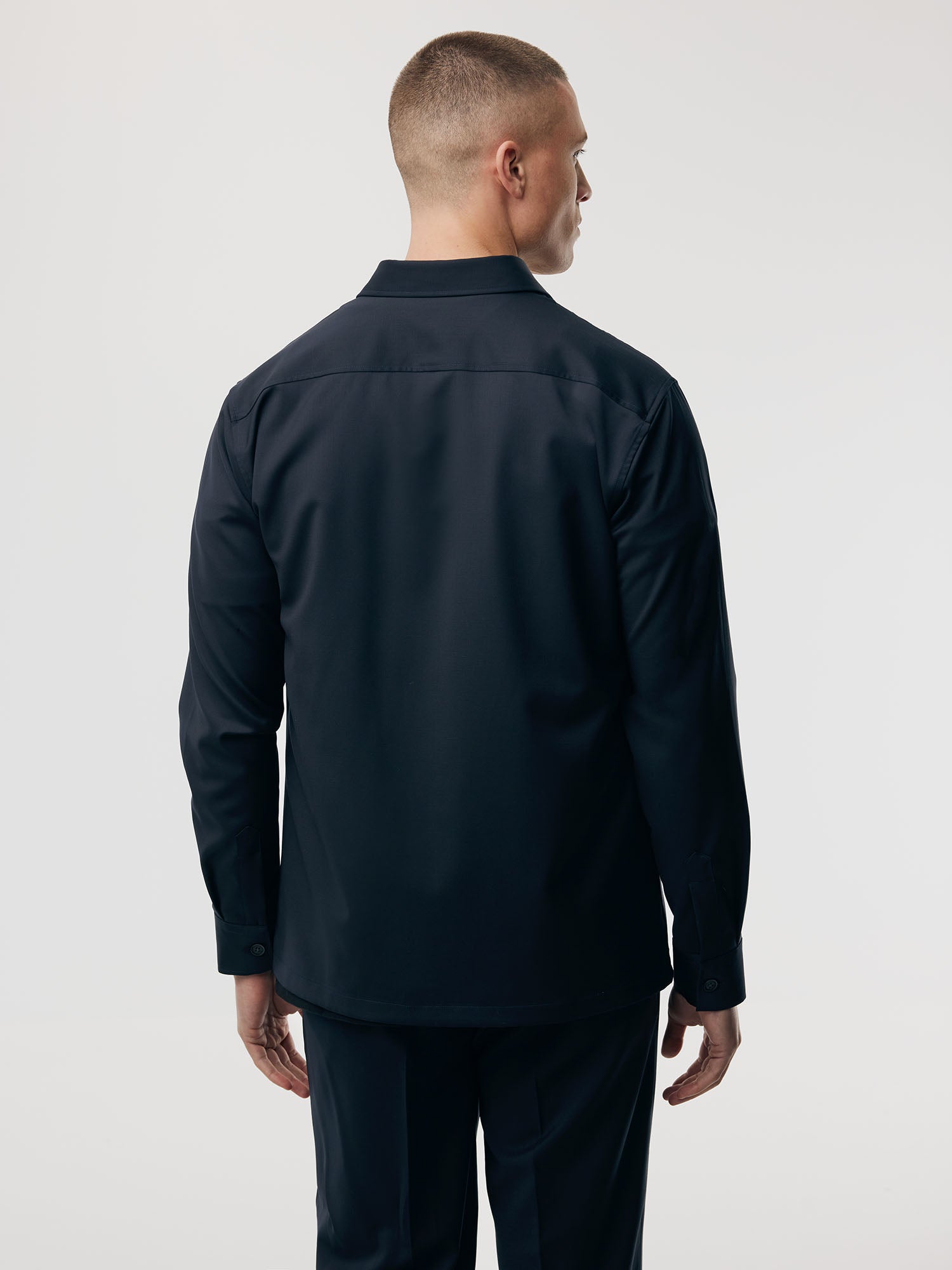 Genti Shirt Casual - Marine blauw