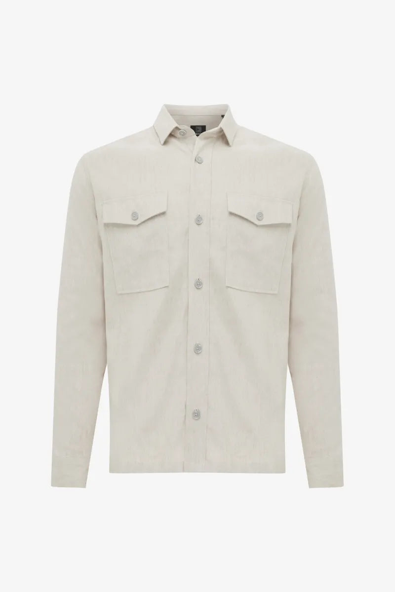 Genti Shirt Linnen - Beige
