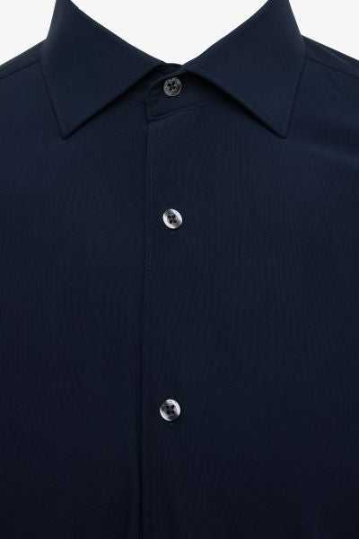Genti Shirt Dress - Marine blauw