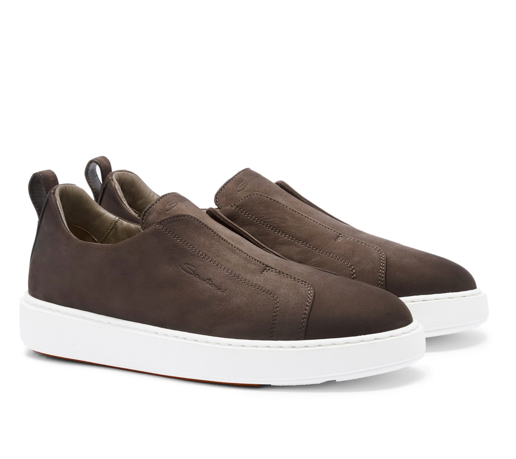 Santoni slip-on - Taupe