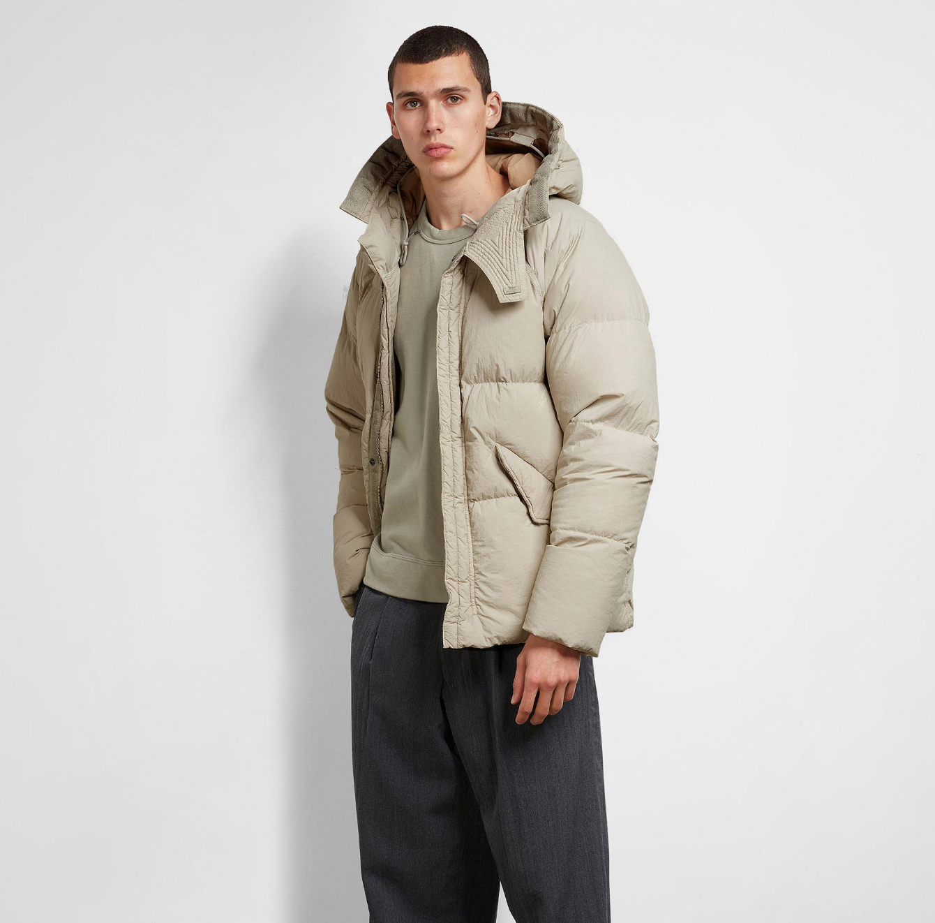 Ten C Artic Down Parka Taupe