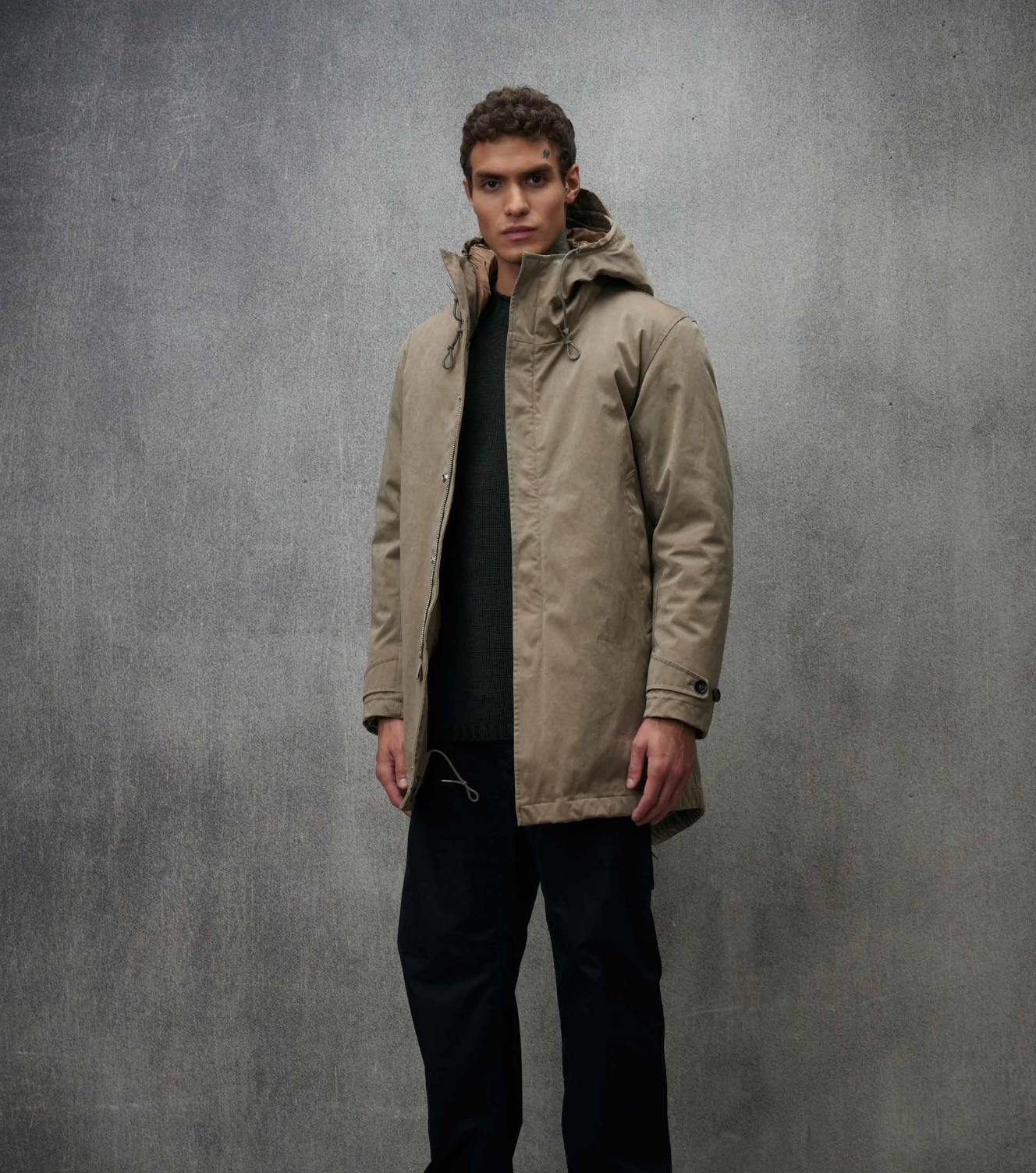 Ten C Core parka - Taupe