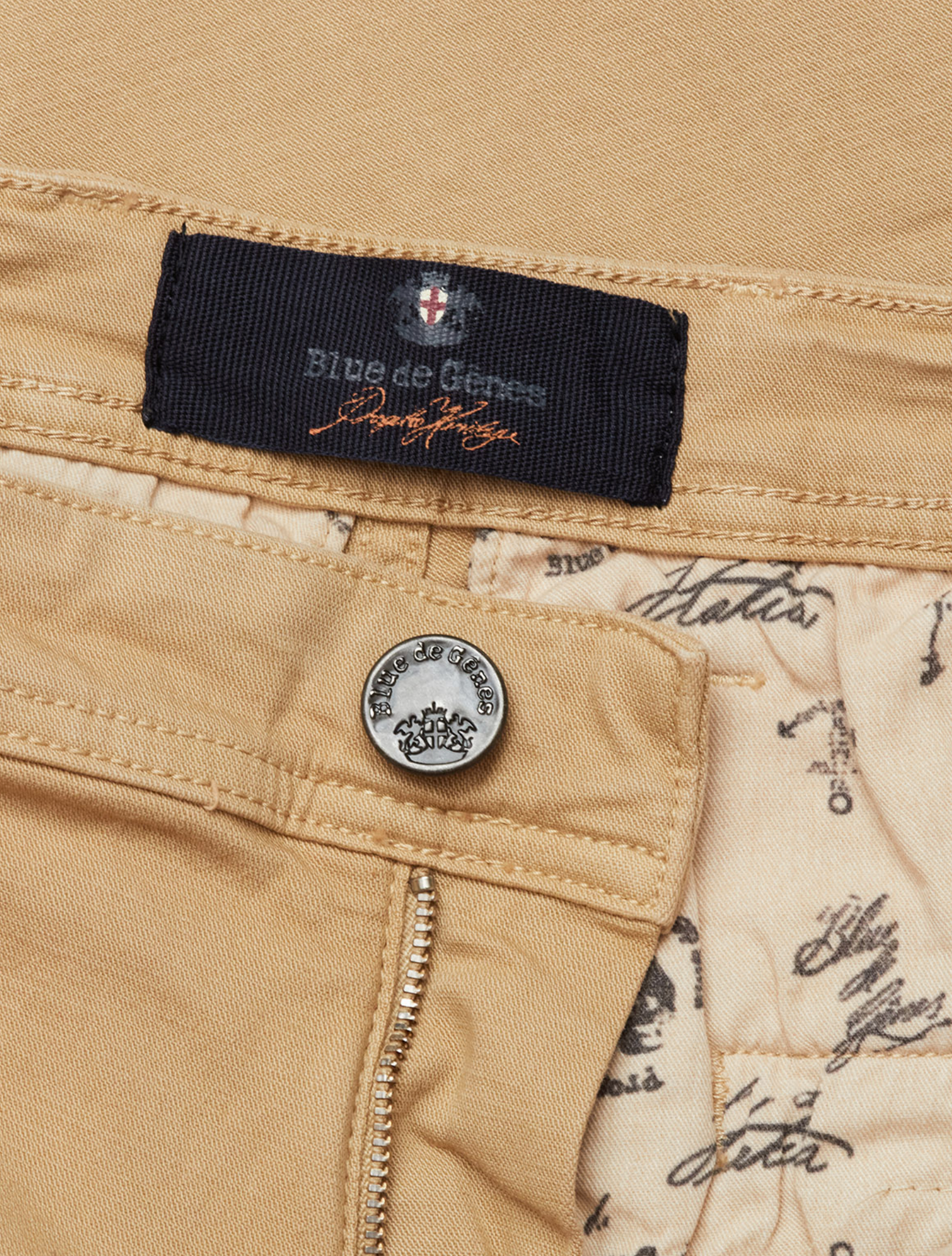 Blue de Genes Menzo Dobby chino - Khaki