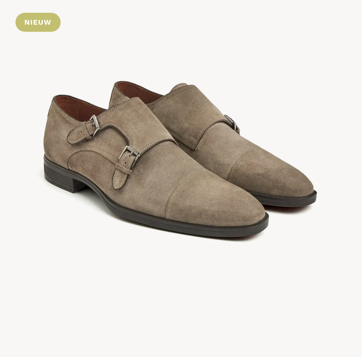 Greve dubbele gesp Taupe