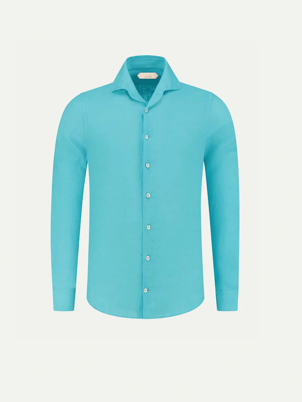 Aurelien Shirt Linnen - Turquoise