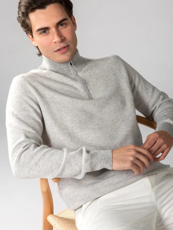 Aurelien Trui Turtle Neck - Lichtgrijs