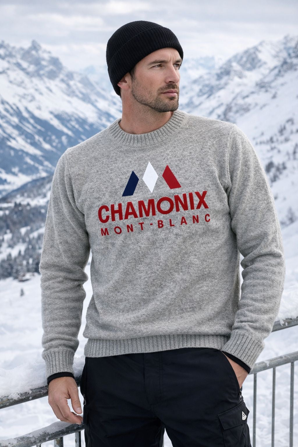 WY Chamonix trui grijs