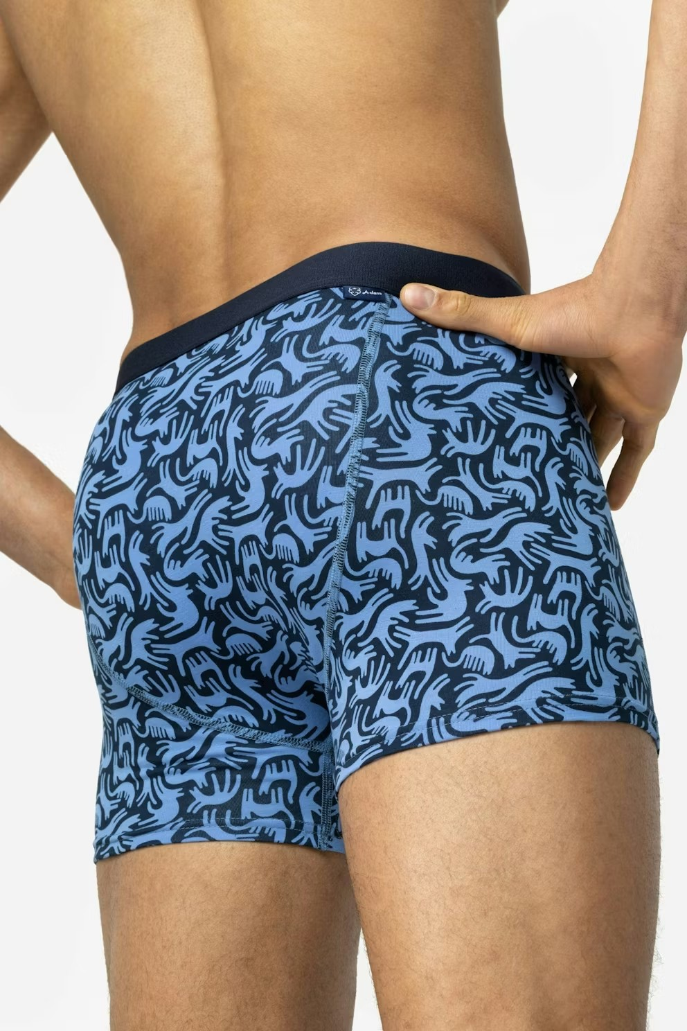 Adam Under Boxershort - Blauw dessin