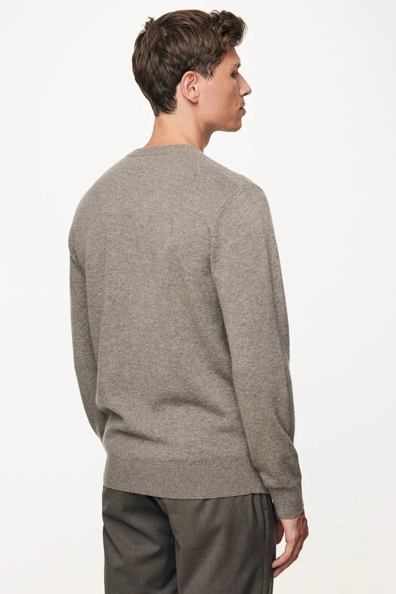 Gentiluomo Trui Ronde Hals - Taupe
