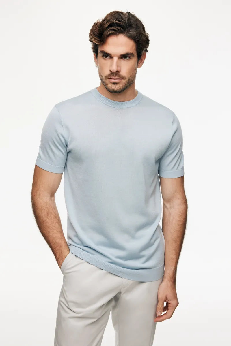 Gentiluomo T-shirt - Lichtblauw