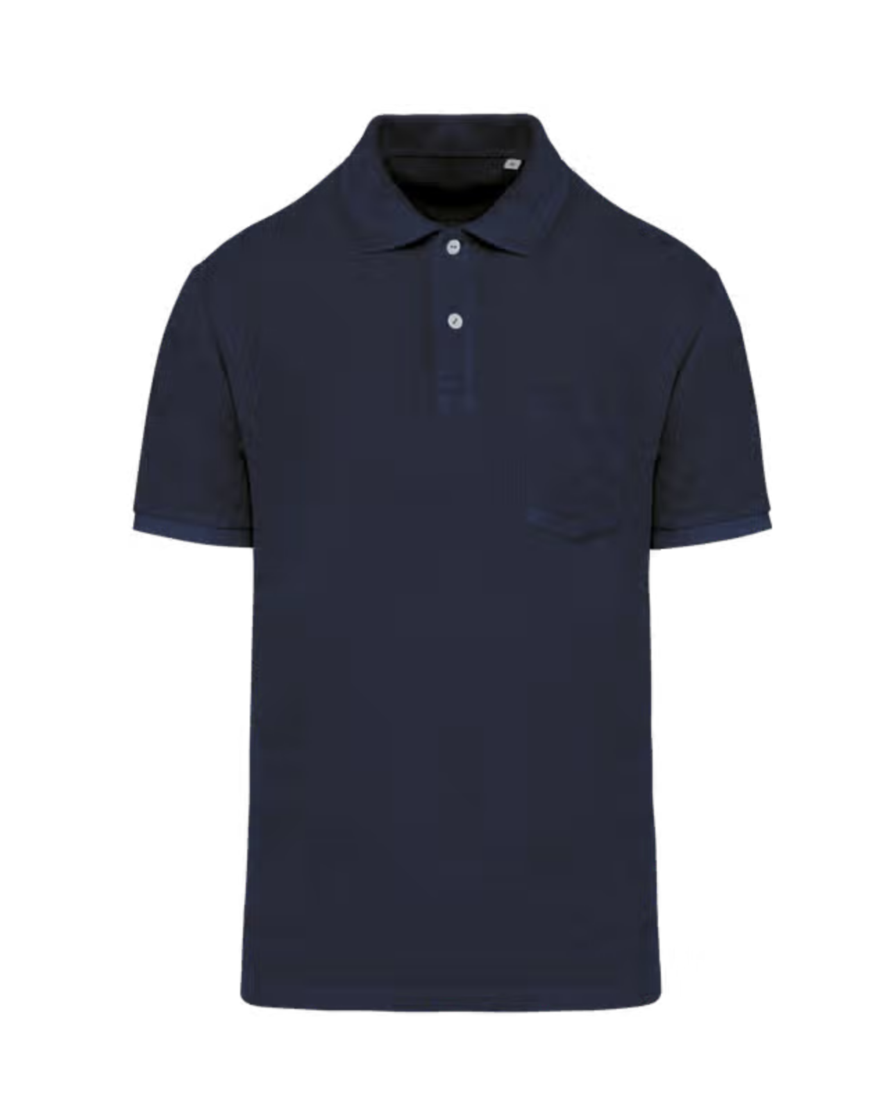 WY badstof Polo Shirt - Marine blauw