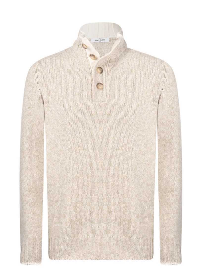 Gran Sasso Trui Turtle Neck - Beige