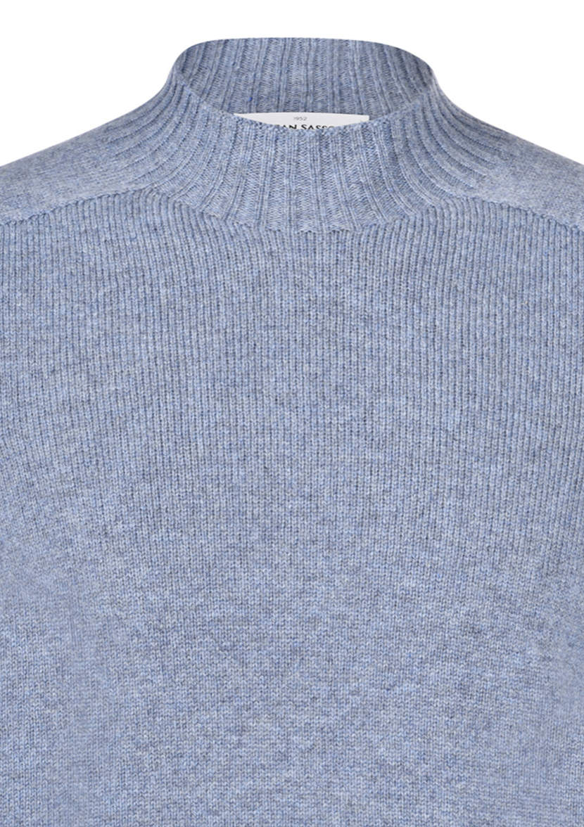 Gran Sasso Trui Turtle Neck - Lichtblauw
