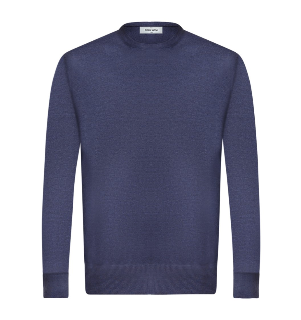 Gran Sasso Trui Ronde Hals - Raf blauw