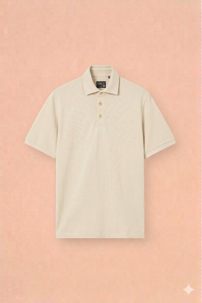 Fedeli Polo Shirt - Ecru