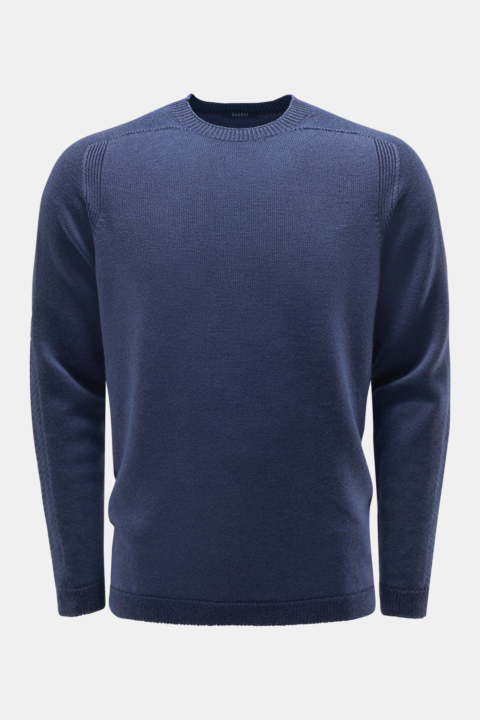 984 984 Pull Ronde Hals Co - Marine blauw