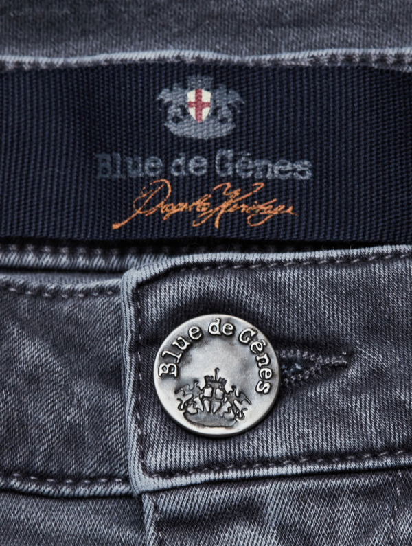 Blue de Gene Blue de Gene 5 Pocket Jeans - Lichtgrijs