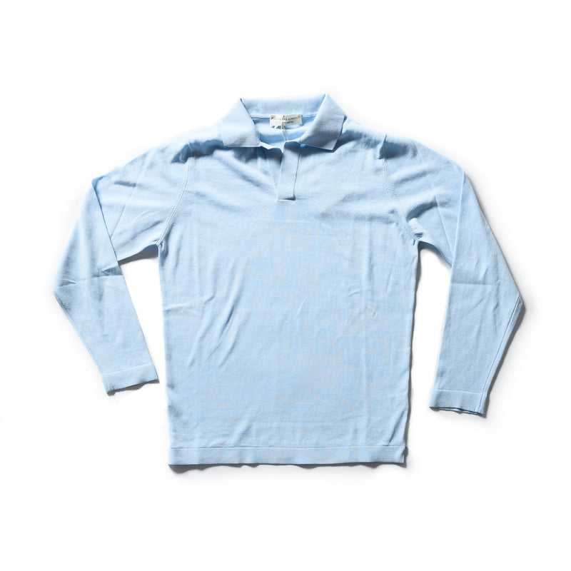 Filippo Filippo Polo Shirt Lange Mouw - Lichtblauw