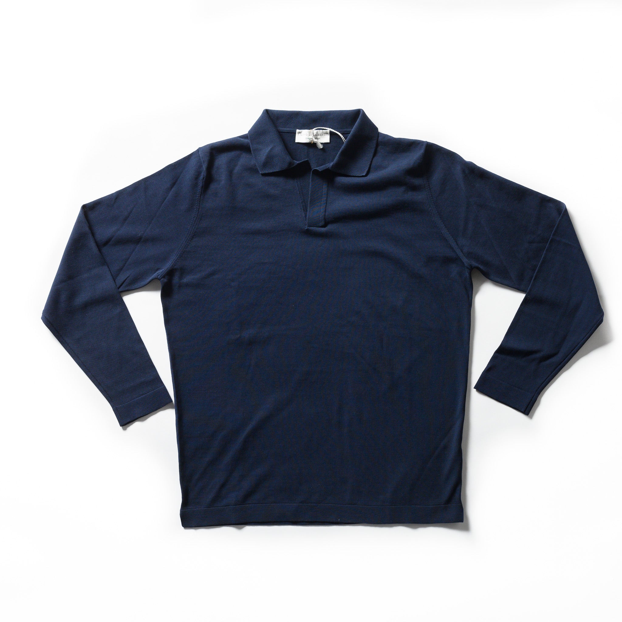 Filippo Filippo Polo Shirt Lange Mouw - Marine blauw
