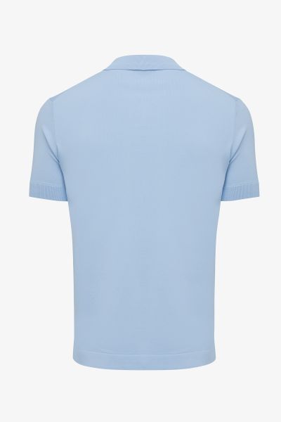 Genti Genti Polo Shirt - Lichtblauw