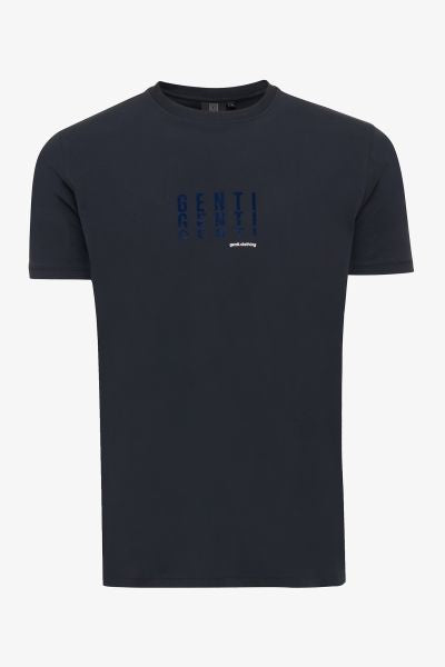 Genti Genti T-shirt - Marine blauw