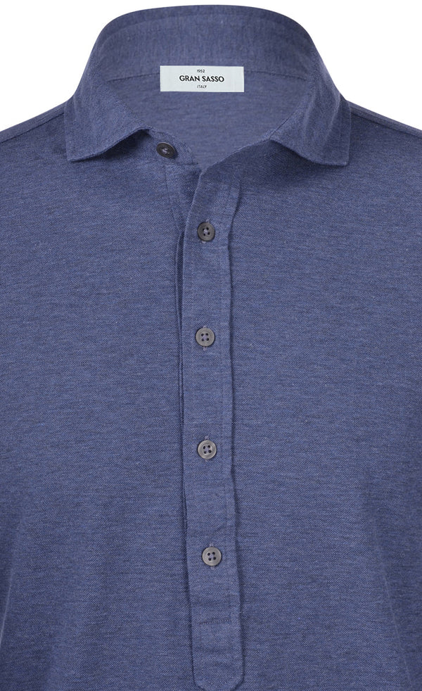 Gran Sasso Gran Sasso Shirt Casual - Marine blauw