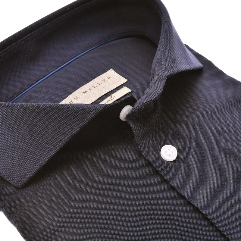John Miller John Miller Shirt Casual - Marine blauw