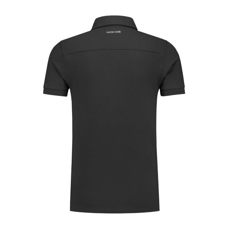 Morsecode Morsecode Polo Shirt Jersey- Zwart
