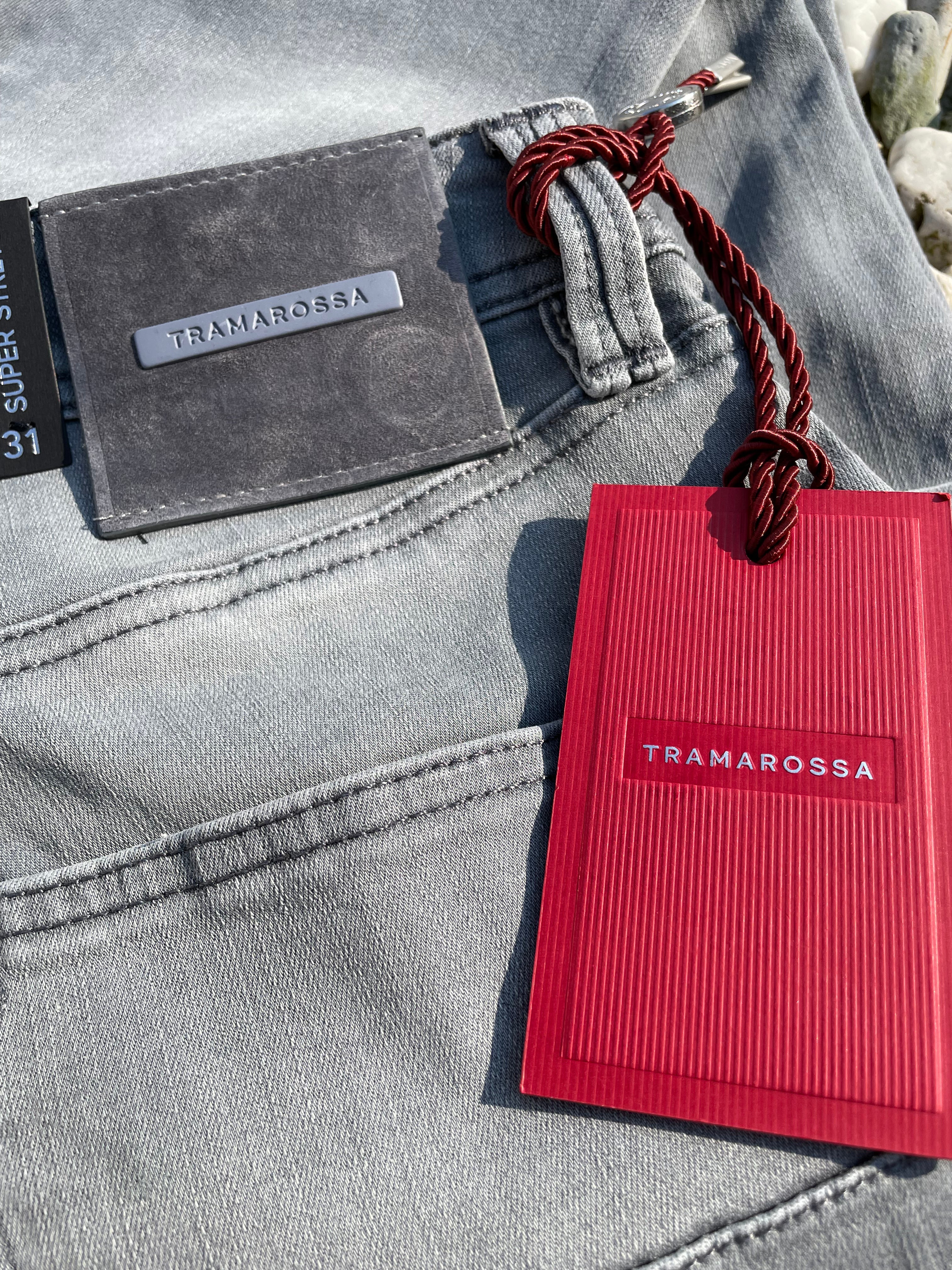 Tramarossa Tramarossa 5 Pocket Jeans - Lichtgrijs